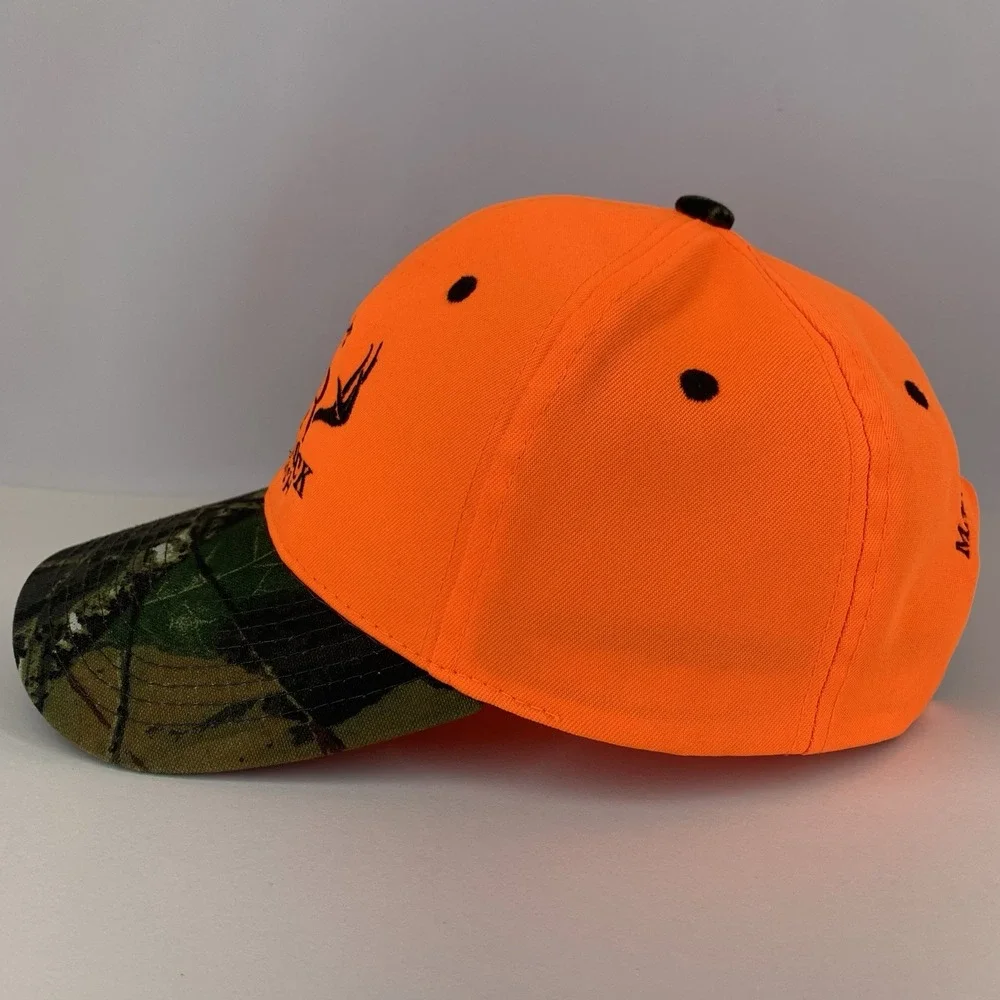Red Rock Ranch Hat Marland OK Blaze Orange Camo Adjustable Structured Cap